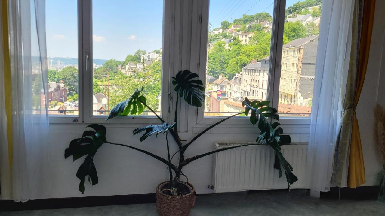 Charmante Villa Familiale A Rouen Bonsecours Esterno foto